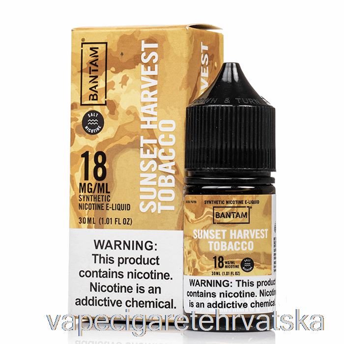 Vape Hrvatska Sunset Harvest Tobacco - Bantam Soli - 30ml 18mg